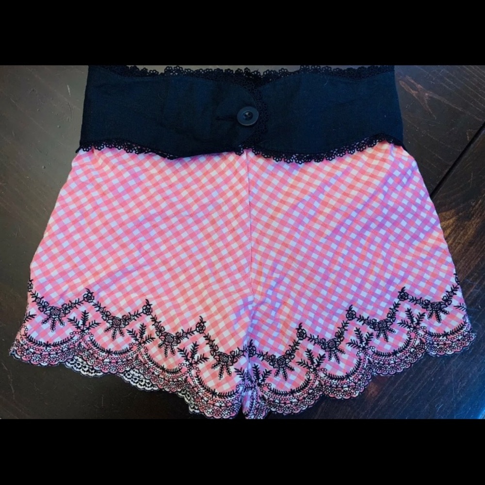 Manoush shorts gingham 6 NWT $130 new